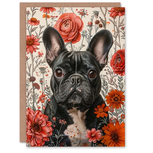 Birthday card french bulldog - birthday,