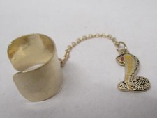Cobra Snake Gold Color Dangle