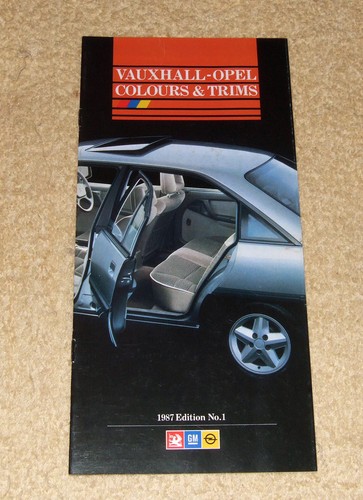 Vauxhall opel colours trims - colours, &