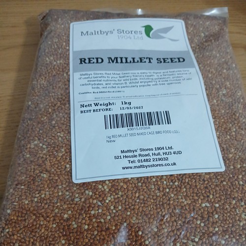 1kg red millet seed budgie - 1kg,