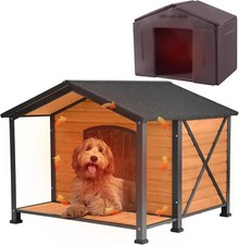 Winter Dog House for Outdoor & Indoor Dog Kennel Insulated Puppy Shelter 41.3"