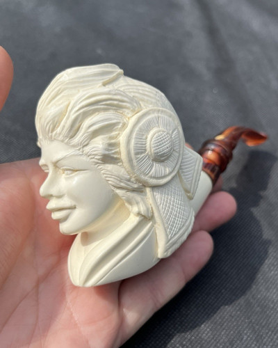 Vintage carved block - carved,
