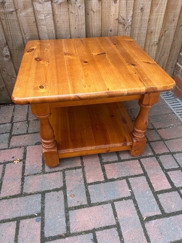 Antique pine large square - large,