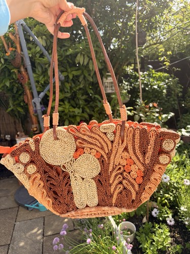 Vintage bulaggi woven straw - woven,