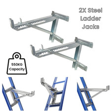 2X Steel Ladder Jacks 550KG