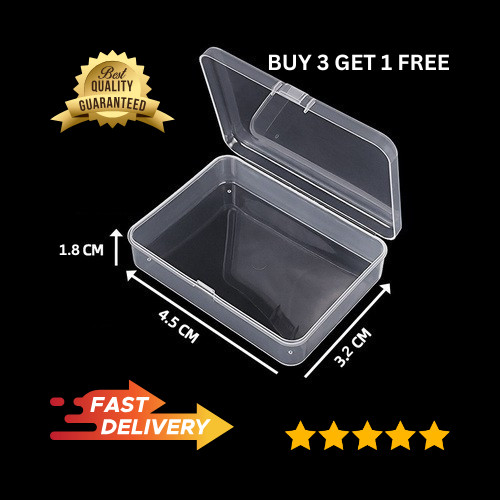 Clear small plastic storage - clear,