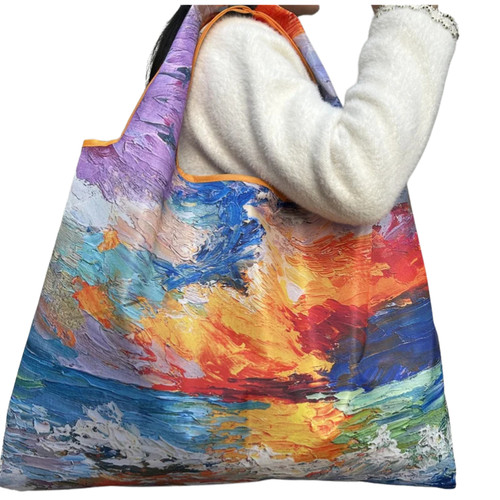 Flower oil painting - painting, foldable