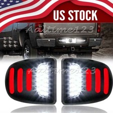 LED License Plate Light Red DRL Tube For Silverado For GMC For Sierra 1500 2500