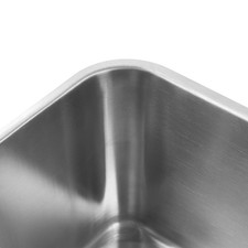 16.18 X 8.66 Inch Square RV Sink Rust Resistance Undermount Single Bowl Kitchen