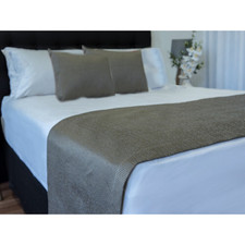 Ashgrove Oak Hotel Bed Runner & Cushion Set - Queen/King| Bnb Supplies