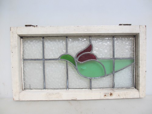 Antique stained glass window - glass,