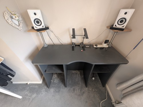 Stand with monitor stands - with,