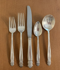 Holmes & Edwards IS (Silverplate, 1938) Danish Princess Set 5 Pcs Silver MCM