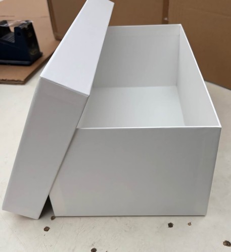 Cardboard shoe boxes - cardboard, lids