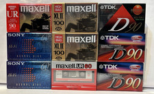 9 Blank Audio Cassette Tapes