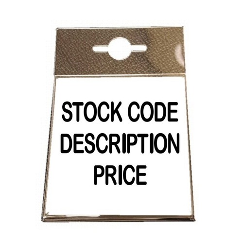 Label holder euro slot - label, hanger