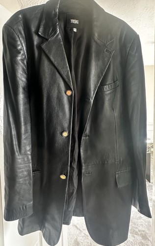 Men black leather fully - black,