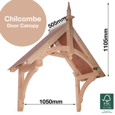 Traditional 'A' Frame Timber Door Porch Canopy - Chilcombe