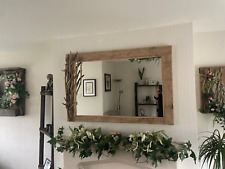 Driftwood Mirror rustic decorated frame
