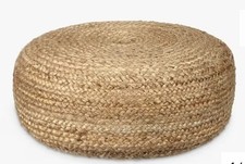 John Lewis Jute Pouffe Natural
