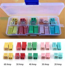 20Pcs Fuses Pack Kit Car Square Assortment Fuse 20A 30A 40A 50A 60A AMP W/Box