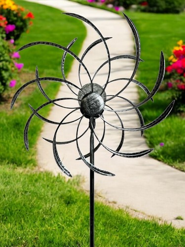 Silver solar star spinning - solar,