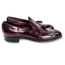 HANOVER Shell Cordovan Tassel Loafer Mens Master Flex Cushioned  Size 10AA