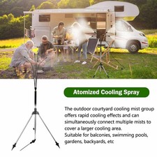 Standing Misters For Outside Patio, Adjustable Misting Cooling System O0T4