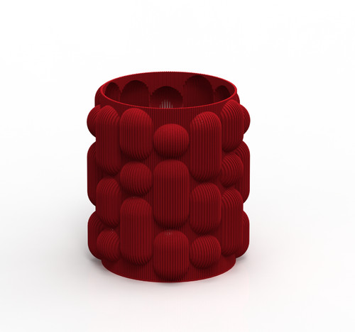 Bubblestack flower vase 3d - vase,