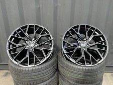 20" AUDI S4 STYLE ALLOY WHEELS & TYRES FIT AUDI A5 A6 A7 Rs6 Rs7 ET35 5X112