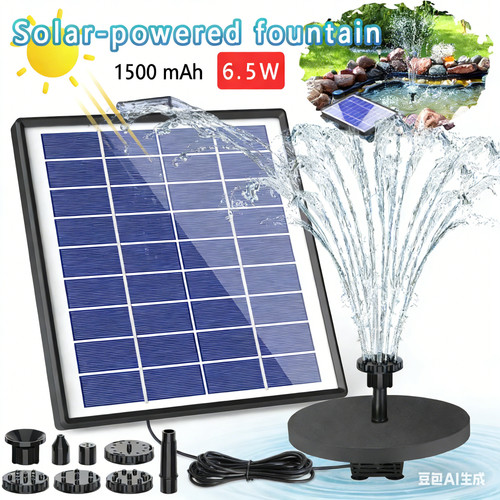 Solar water fountain 5w - fountain, 6.5w