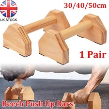 1 Pair Wooden Parallettes Push