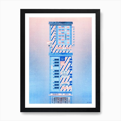 Barbershop blue orange - barbershop,