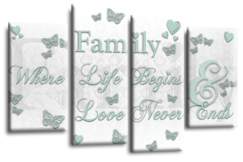Family love wall - love, duck