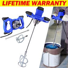 Electric Concrete Mixer 2600W Portable Cement Mixer 6 Adjustable Speed Handheld