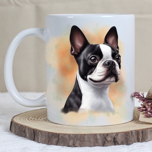 Pet dog mug watercolour - mug,,