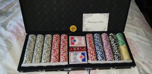 Poker chip set - chip, with