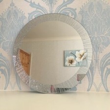 SILVER GLITTER SPARKLE MIRROR