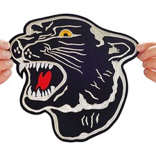 Large Iron Sew On Panther