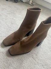 Mango Tan Boots Size 38