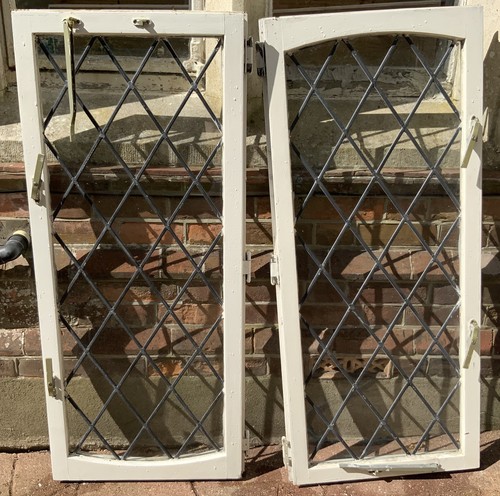 Pair reclaimed leaded light - leaded,