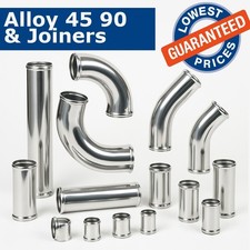 Alloy Elbow Pipe 45 90 Degree Straight Length Hose Joiner Aluminium Intercooler
