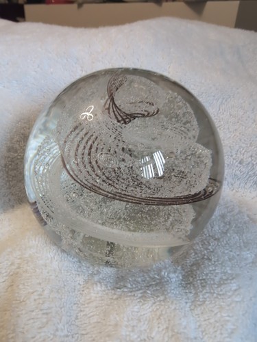 Modern large glass - large, paperweight