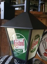 Castrol Oil Large Bar Pub Lantern Man Cave Garage Lamp Light