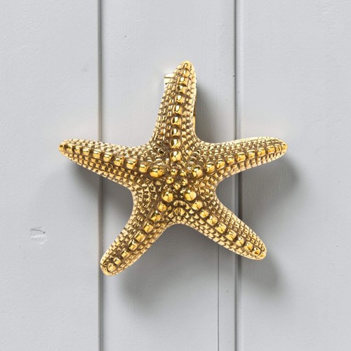 Aged solid brass starfish - brass,