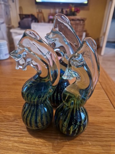 Mdina glass seahorse - mdina,