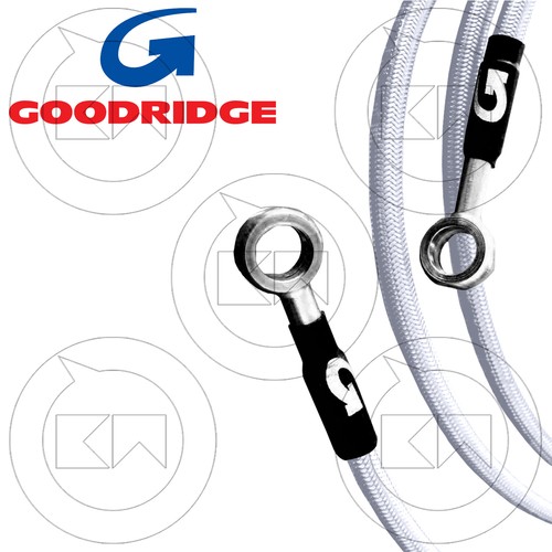 Goodridge white steel braided - steel,