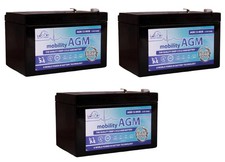 3 x LEOCH 12V 12Ah / 14aH /
