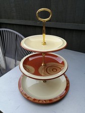 Denby FIRE CHILLI three tier cake stand