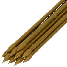 Metal Garden Cane Stakes, PE Coated Plant Support Stakes, 2ft-6ft – 10 PACK